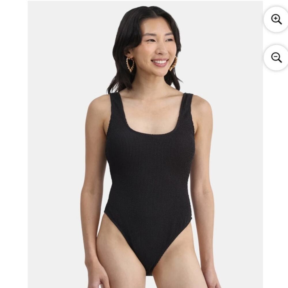 No Boundaries Women's Herringbone Crinkle One‎ Piece Swimsuit, Size XXS -  NWT